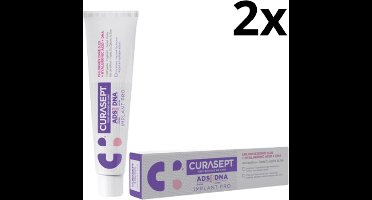 Curasept ADS DNA Implant Pro Tandpasta 0,20% CHX – 2 x 75 ml - Voordeelverpakking