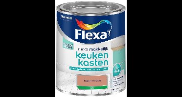 Flexa - Mooi Makkelijk Keukenkasten Mat - Koper Oranje - Mengverf - 0.75 L
