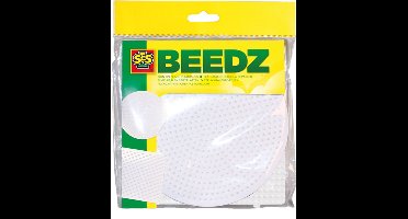 SES Creative - Beedz - Strijkkralen Grondplaten - 2 Stuks - Rond en Vierkant - Vanaf 5 Jaar