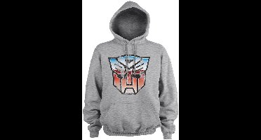 Transformers Distressed Autobot Shield Hoodie Heathergrey-2XL