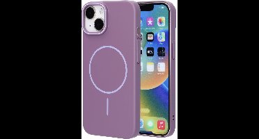 Mobiparts Slim Line Case geschikt voor Apple iPhone 14 - MagSafe Imperial - Paars