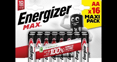 Energizer Max Alkaline AA Batterijen (16 stuks)