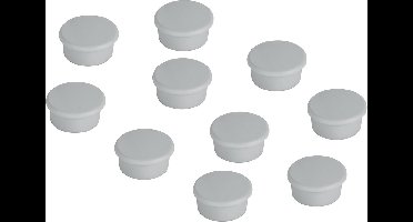 Magnetische - set van 10 stucks - 13 mm - Grijs