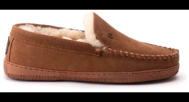 Warmbat Grizzly Suede Heren Sloffen - Cognac