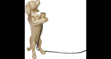 Housevitamin-Teckel-Lamp-Tafellamp-Goud-gouden-Hond-10x15x38cm-teckellamp- Teckel Lamp - Goud-10x15x38cm