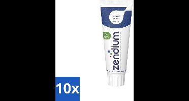 10 x Zendium Tandpasta Classic 75 ml - Tandpasta - Natuurlijke Enzymen - Gezond Microbioom - Fluoride - Gevoelige Mond