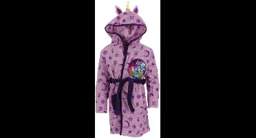 Unicorn Academy Badjas - Maat 110/116 - Polyester - Paars - Meisjes