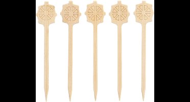 200 Fingerfood prikkers pure 9 cm Stearing wheel