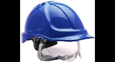 Veiligheidshelm met vizier korenblauw portwest pw55