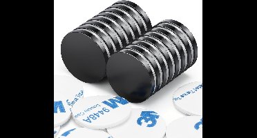 Magnetische - voor whiteboard - set van 16 stuks - Neodymium - zwart