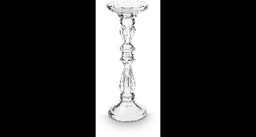 vtwonen - Kandelaar - Transparant - Glas - 10x28.5cm