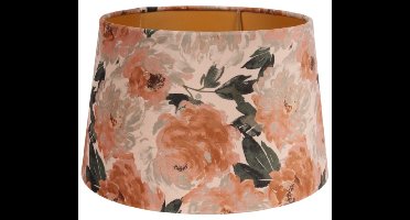 Baroque - Lampenkap - Lampenkap 30 cm - Bloemenprint - Roze - Stof - 18x30x30 - Fabric