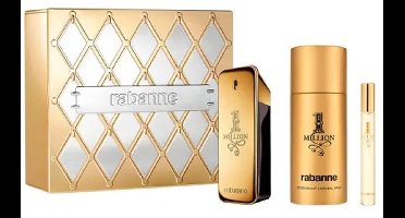 Paco Rabanne 1 MILLION Set 3 pcs Eau de Toilette spray 100 ml + Deodorant spray 150 ml + Eau de Toilette 10 ml