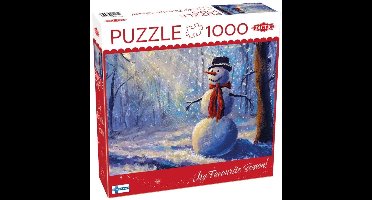 Puzzle 1000 el. Happy Snowman- bałwan - Puzzel 1000 stukjes Happy Snowman - sneeuwpop