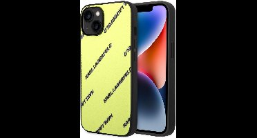 Karl Lagerfeld Back cover - iPhone 14 & 13 - Gold / Yellow - Schokabsorberend - Slank ontwerp
