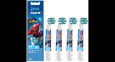 Oral-B EB10-4S Spiderman – opzetborstels – wit – 4 stuks – voor kinderen – origineel – verwijdert tandsteen