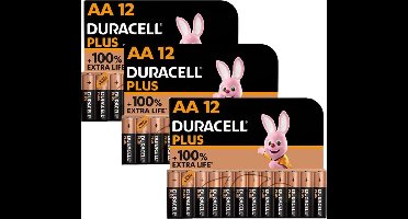 Duracell batterijen AA - alkaline batterijen - 1,5V, LR6 - 36 stuks