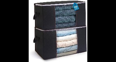 Opbergtas 90 liter - Grote capaciteit - Multifunctioneel - 1 stuk - Drielaags vlies