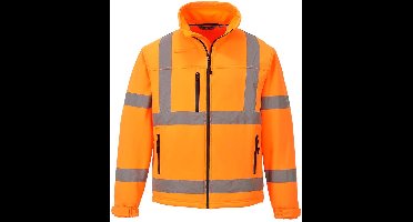 Portwest Hi-Vis Klassiek Softshell Jack (3L) S424 - Oranje - XL