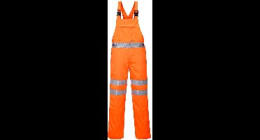 Portwest Hi-Vis Polyester Katoenen Amerikaanse Overall RT43 - Oranje - XXL