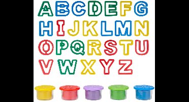 Creative Kids Alfabet Kleiset voor Kinderen 31-delig incuslief 26 lettervormpjes voor klei