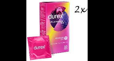 Durex Condooms Pleasure Me 10st - 2 Stuks - Voordeelverpakking