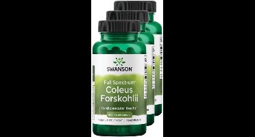Swanson | Full Spectrum Coleus Forskohlii | 60 capsules | 3 stuks | 3 x 60 capsules