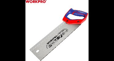 WORKPRO WP215014 Verstekzaag 300 mm – Met Versterkte Rug & 65Mn Zaagblad