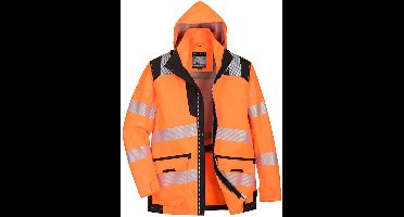 Portwest PW3 Hi-Vis ademend 5-in-1 Jack PW367 - Oranje/Zwart - XXXL