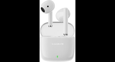 Xssive TWS18 - Oortjes Draadloos - Wit - Bluetooth Oordopjes met Case - 20 Uur Speeltijd - Compacte Earbuds - Bluetooth 5.3