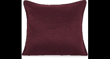 Decoratieve Kussenhoes Trio 45x45cm Bordeaux Microvezel