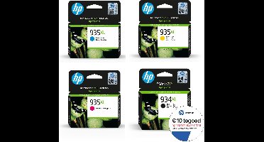 HP 935XL & HP 934XL - Inktcartridge - Origineel - Hoge capaciteit - Kleur en Zwart + Instant Ink tegoed