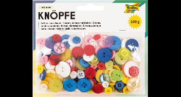 Knopen folia 100 gram assorti | 4 stuks