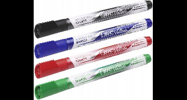 BIC Velleda Liquid Mix Markers - 4 levendige kleuren
