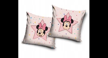 Minnie Mouse Kussensloop 40x40 cm - Zacht Velvet, Kinderen