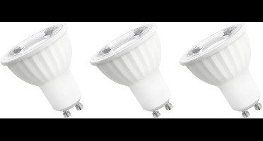 Spectrum LED Lamp GU10 6W - 230V - 560 Lumen - 6000K Koud wit - Helder daglicht - Energiezuinig - 3 stuks