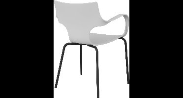 Workliving Jim Stoel - Wit - Zwart Onderstel