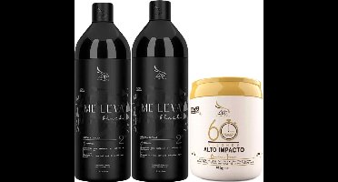 2 Masks Zap Me Leva Professional Brasiliaans keratine behandeling 1L + 1 ZAP Mascara 60 Seconds High Impact Braziliaans 950g