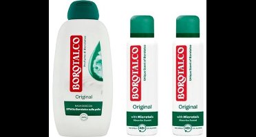Borotalco - Set - XL Douchegel 600 ml & Deodorant Spray 2 x 150 ml