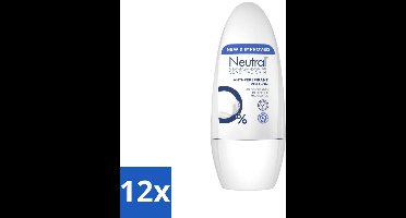 12 x Neutral - Deodorant Roller - Gevoelige Huid - Anti-perspirant - 0% Parfum, Kleurstof & Alcohol - 50 ml - Gevoelige Huid - Anti-perspirant - Deodorant Roller - Biologisch Afbreekbaar - Milieuvriendelijk
