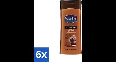6 x Vaseline - Cocoa - Bodylotion - Voedend & Verzorgend - 400 ml - Cacaoboter - Vochtige Huid - Droge Huid - Hydraterende Bodylotion - Huid Verzorging