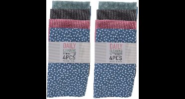 Ultra Clean Microvezel schoonmaakdoekjes - 8x stuks - kleurenmix - 40 x 48 cm