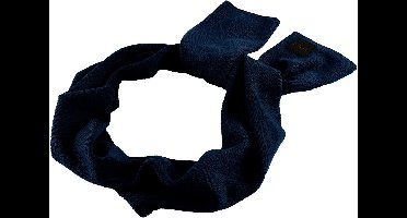 BOSS sjaal Foxon Knitted Scarf Dark Blue donkerblauw