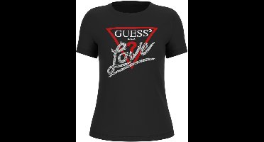 Guess Driehoekig T-shirt met zwarte parels