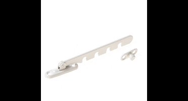 Raamvastzetter creme/wit 121mm