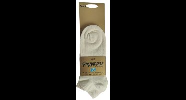 Naproz - Airco Shortsock - Voordeelset 3 paar - Ecru - maat 36-41