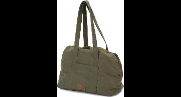 Designed by Lotte Bundu - Draagtas Hond - Groen - Geschikt voor kleine hond - 40x20x28 cm