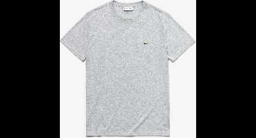 Lacoste Heren T-shirt - Silver Chine - Maat S