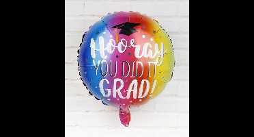 Geslaagd ballon - 40 cm - hooray you did it!