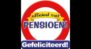 Kroonschild verkeersbord -pensioen